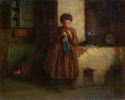 Knitting for the Soldiers, 1861 by Eastman Johnson